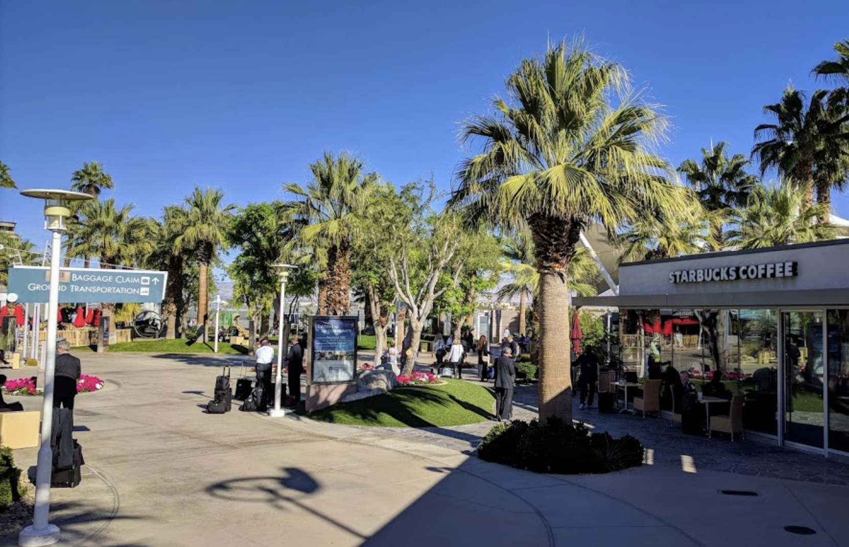 Palm Springs International Airport. This little airport is my favorite U.S. airport! It’s like a vacation at the terminal!