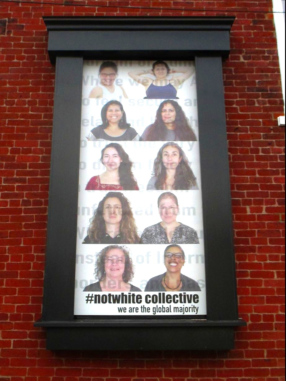 #notwhite collective sidewall mural exhibition 