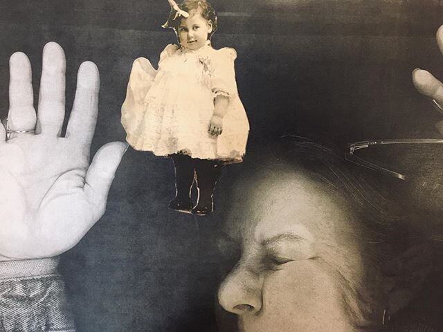 Harriet and I, collage from last September. #trapped in the machine #xeroxes #grandma #self #maternalbloodline