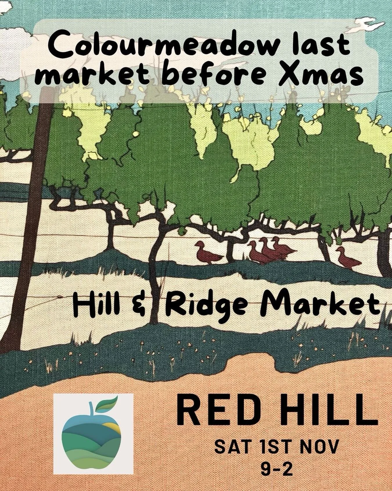 My last market before Christmas- @hillandridgecommunitymarket this Saturday 1st November 9-2.  Beautiful friendly, chilled community market, start your long weekend here at Red Hill Showgrounds.  I’ll be bringing lots of great stock for Christm