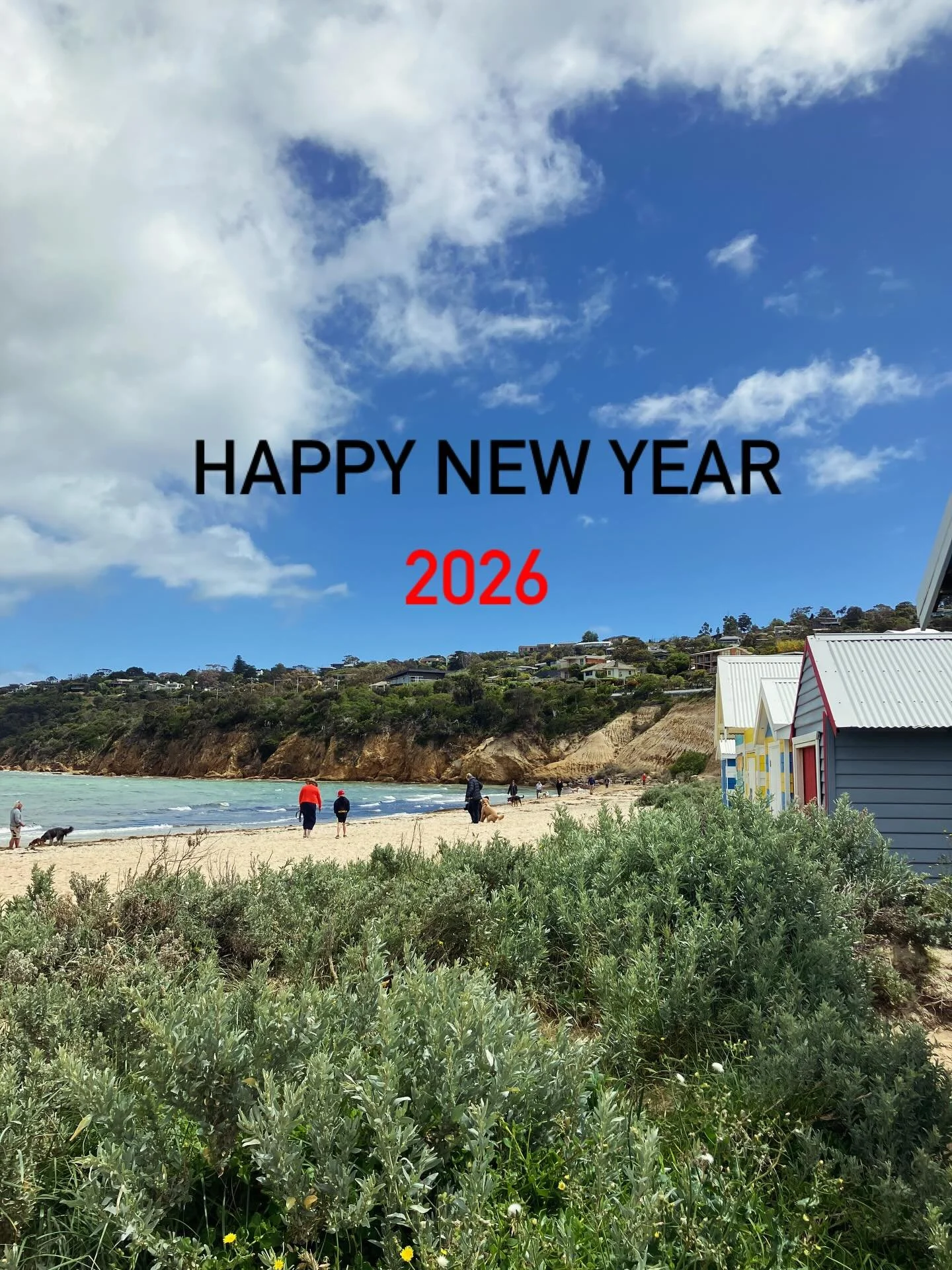 Happy New Year Beautiful People!  It&rsquo;s going to be a good one ❤️ Enjoy the holiday with your loved ones.  This is a photo of Tassells Cove Safety Beach - a popular spot and the subject of a new colourmeadow artwork next year 👌🌈 #colourmeadow 