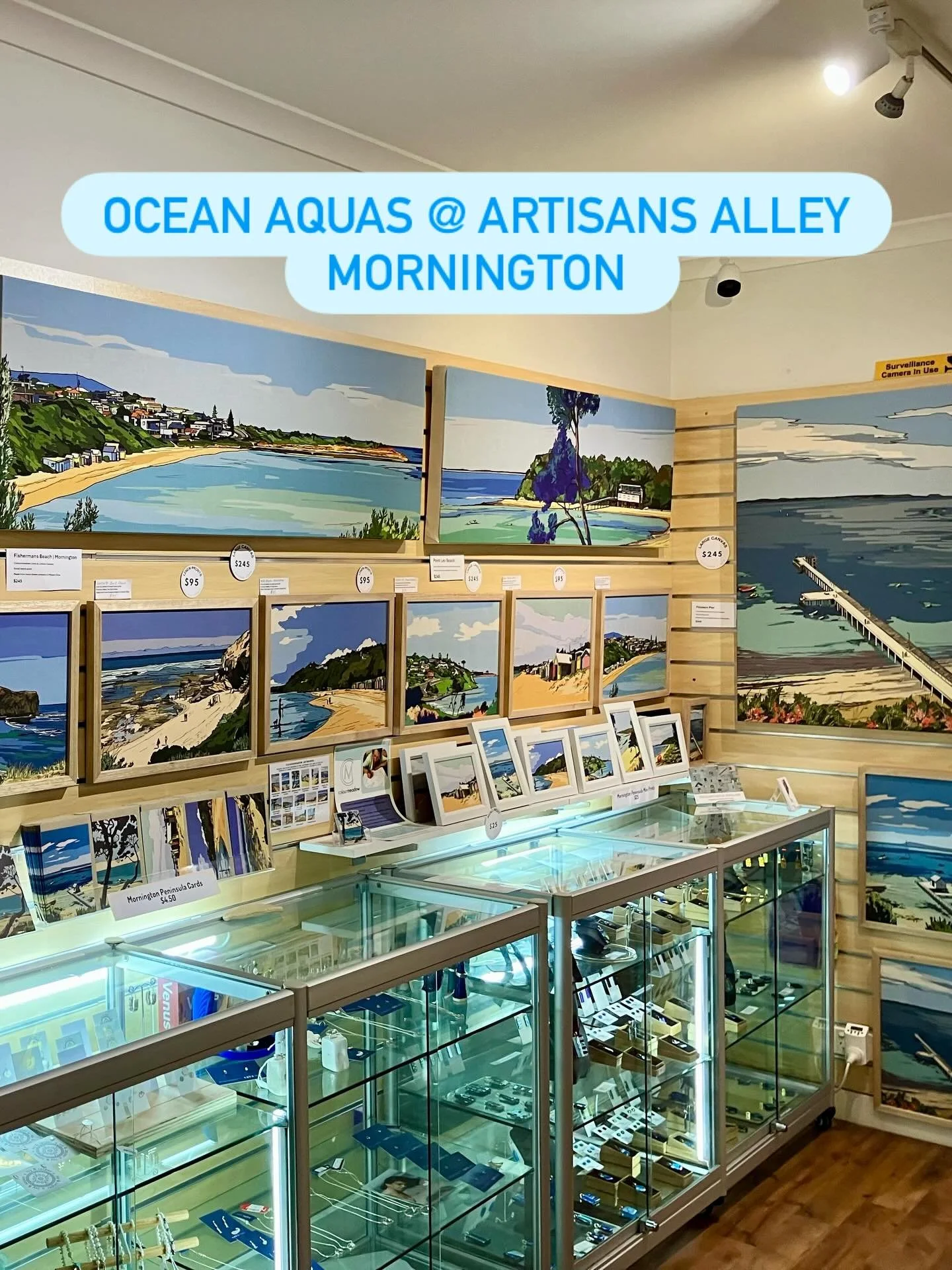 The best time of the year on the Mornington Peninsula!  Soak up the aquas of our bays and ocean beaches and if you want a piece of affordable artwork to capture these special places pop in to @artisans_alley_mornington and check out my work ❤️ #colou