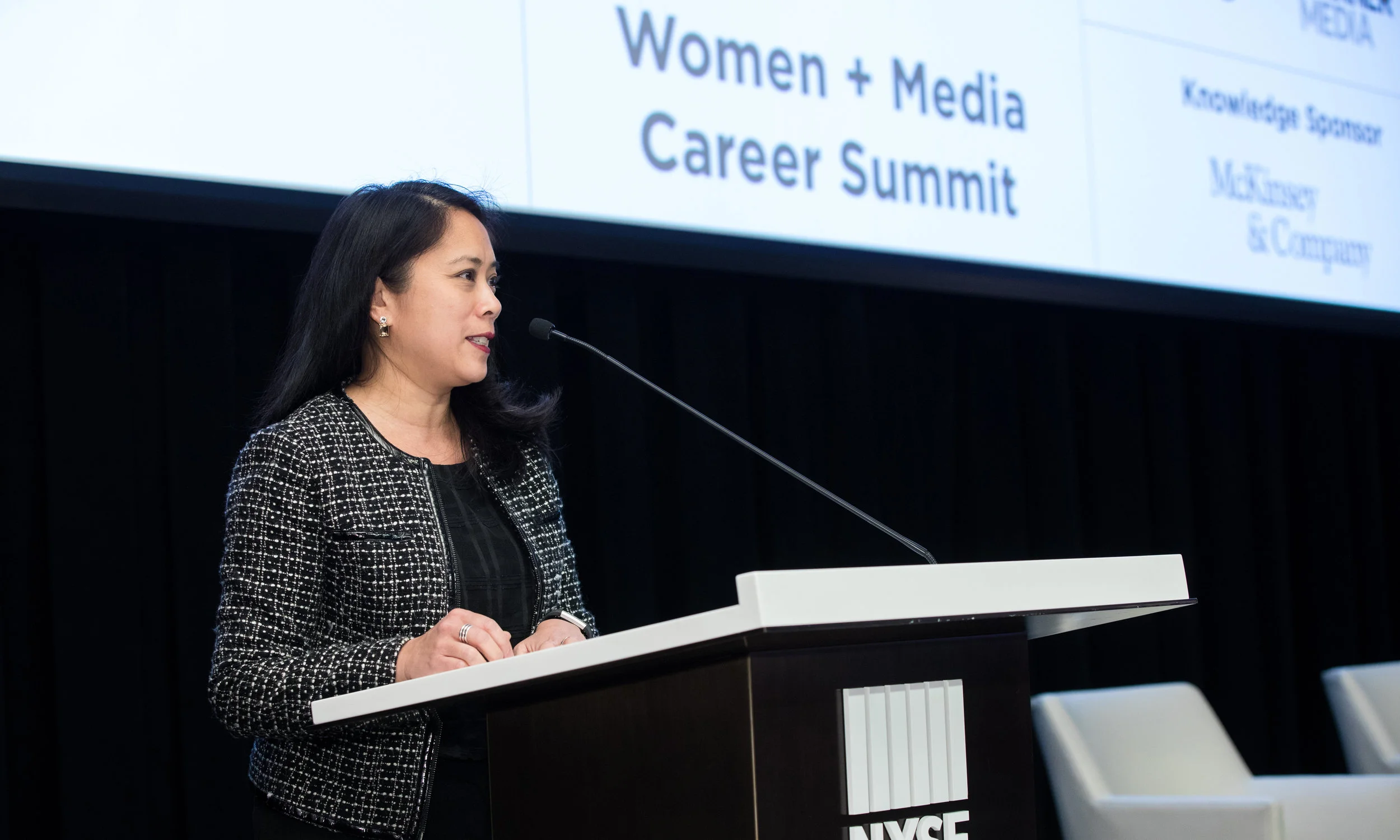 Women in Media Career Summit. Undergrad and grad students from tri-state are colleges and universities.