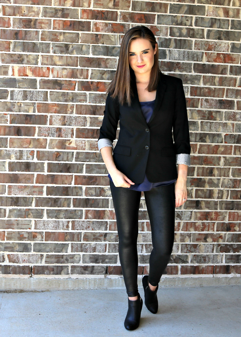 Blazer (similar) : Shirt : Booties 