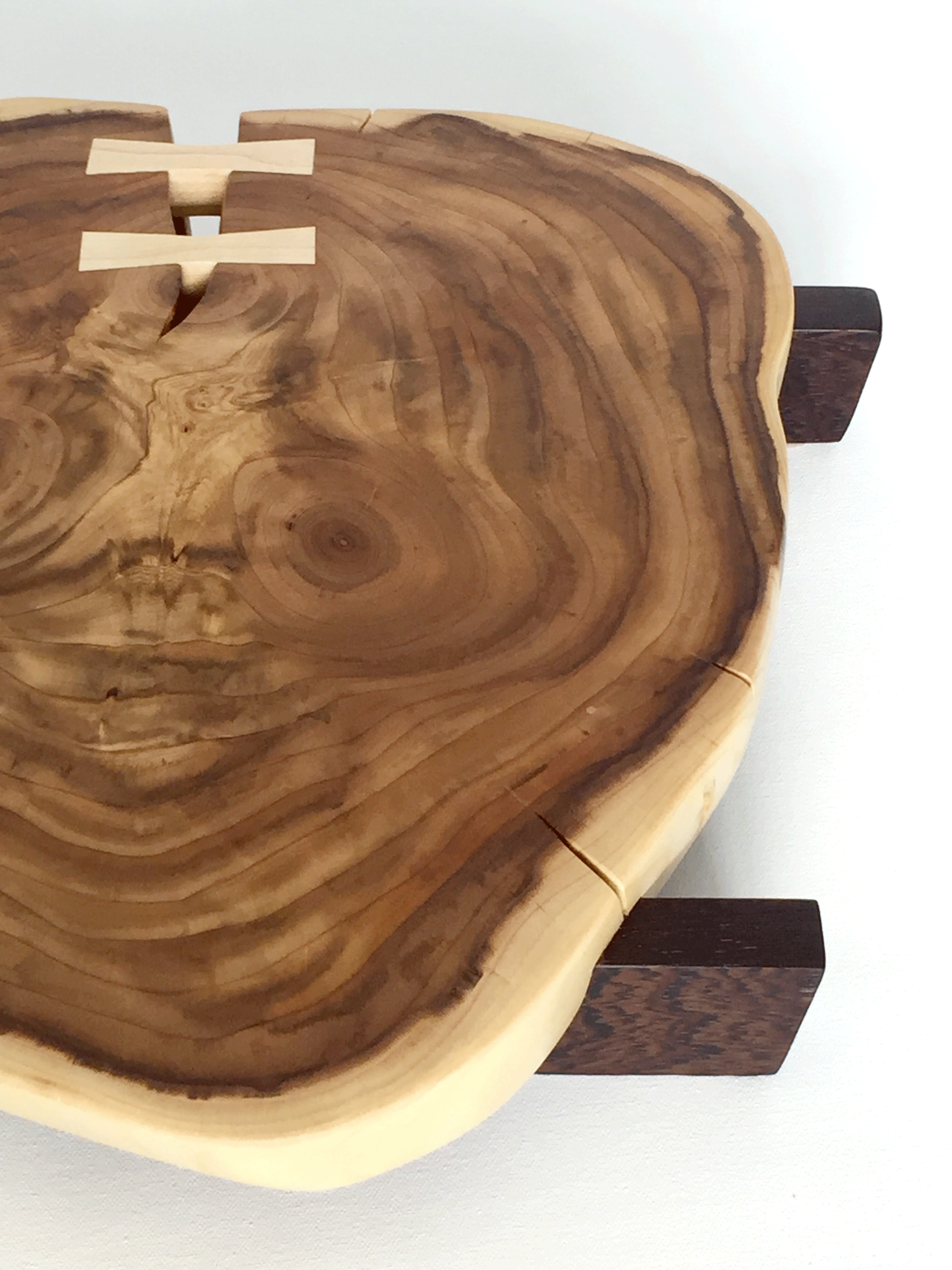 Cherry with Maple butterflies and Wenge legs.