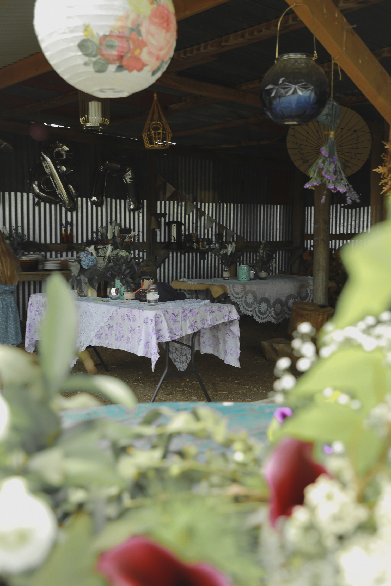 wedding reception set up