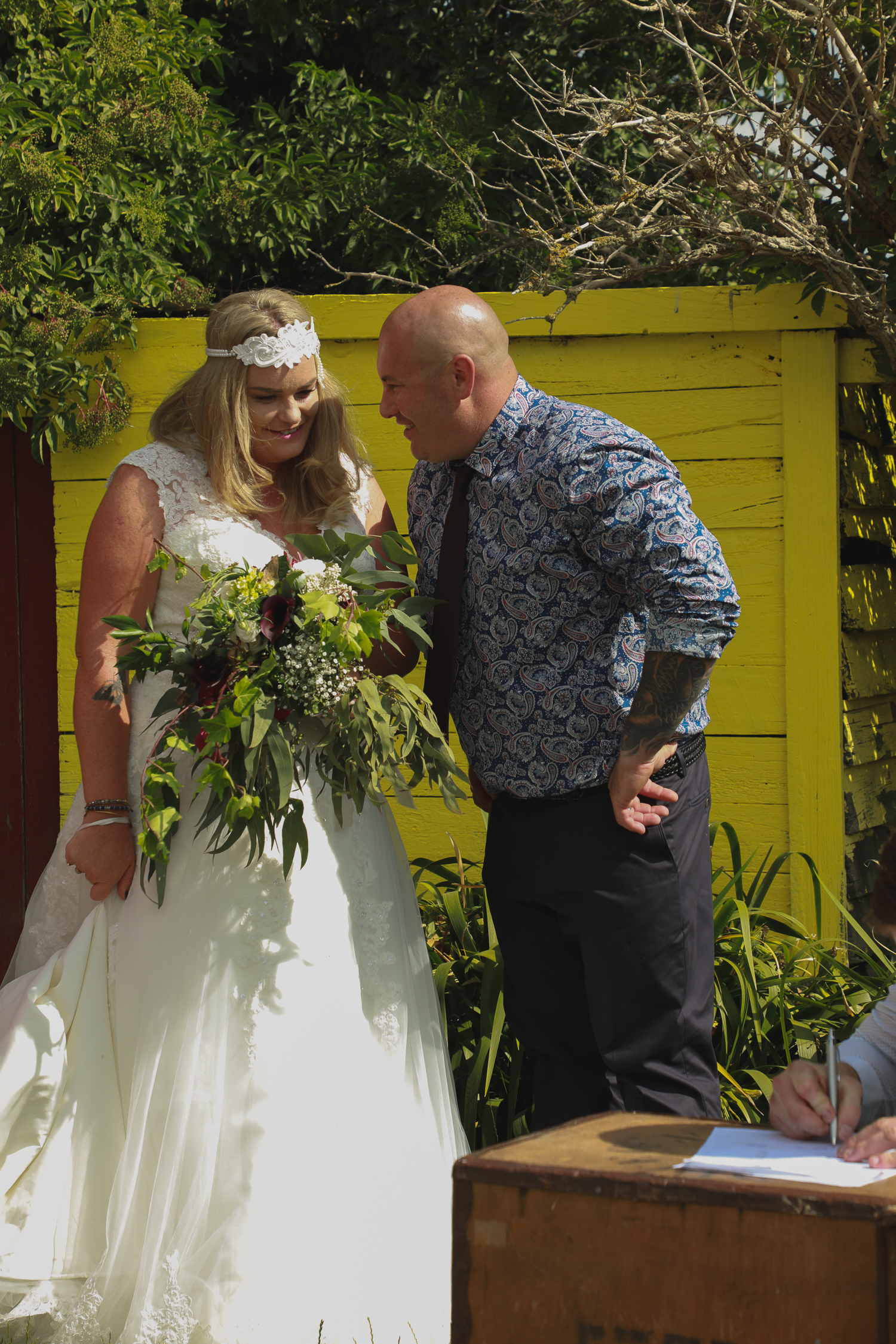 bride and groom