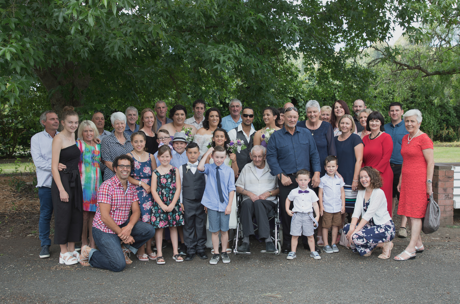 family photos at wedding