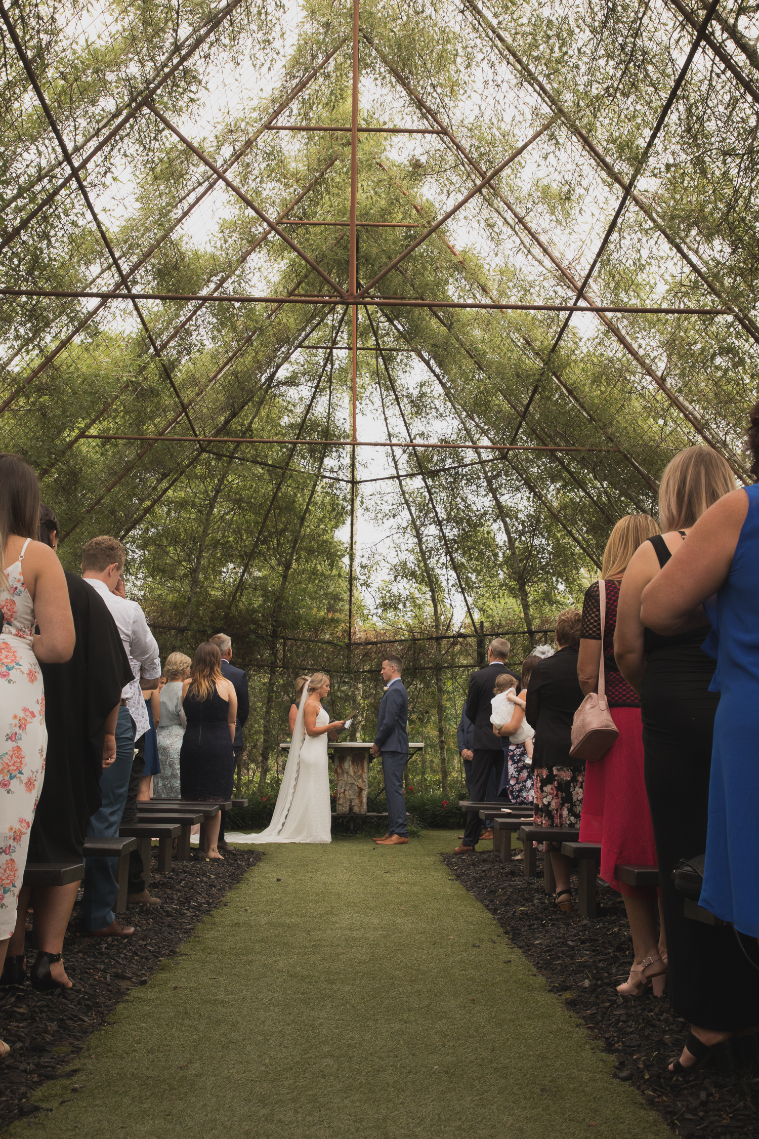 Ohaupo Tree Church wedding