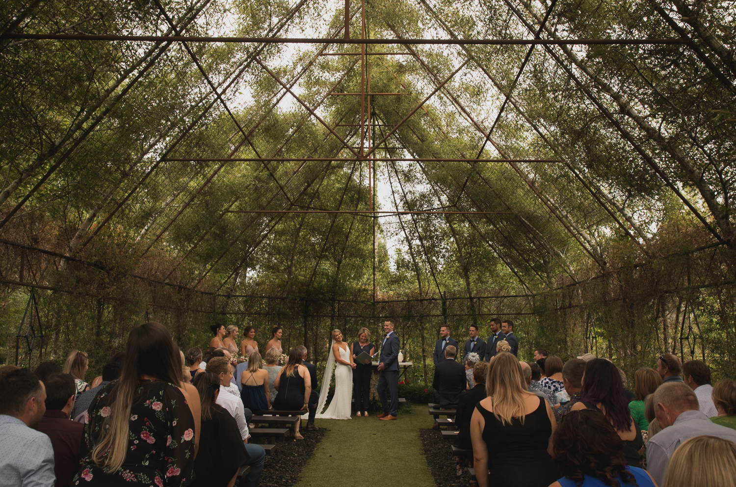 Ohaupo Tree Church wedding