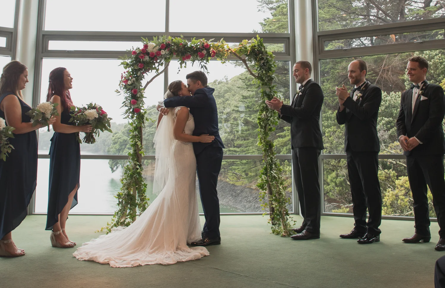 first kiss wedding ceremomy