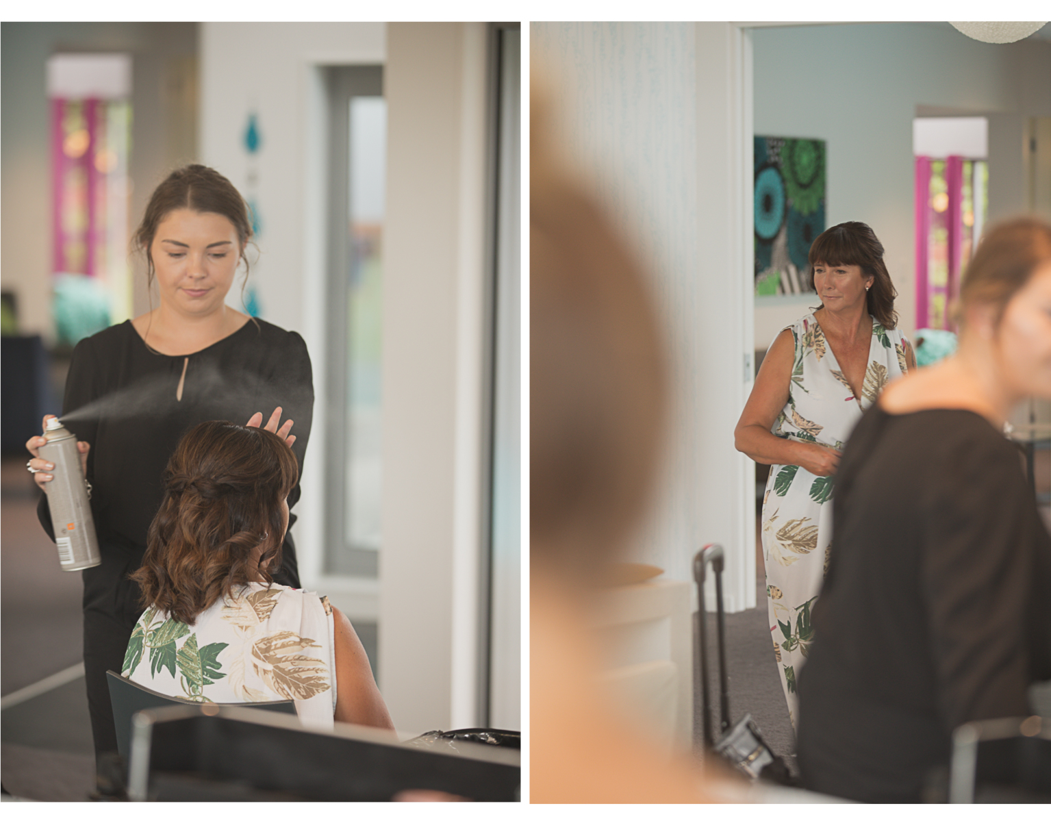 mother of the bride getting ready