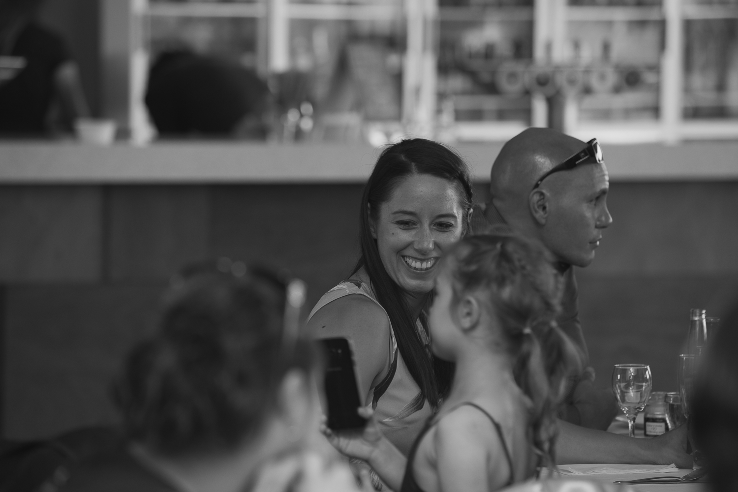 guests enjoying themselves at wedding reception