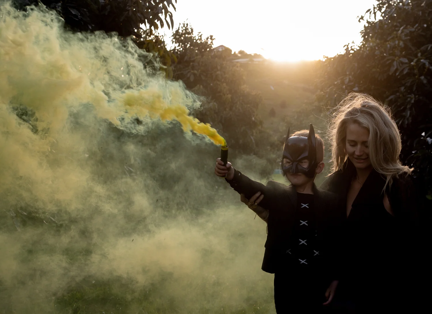 yellow smoke bomb love