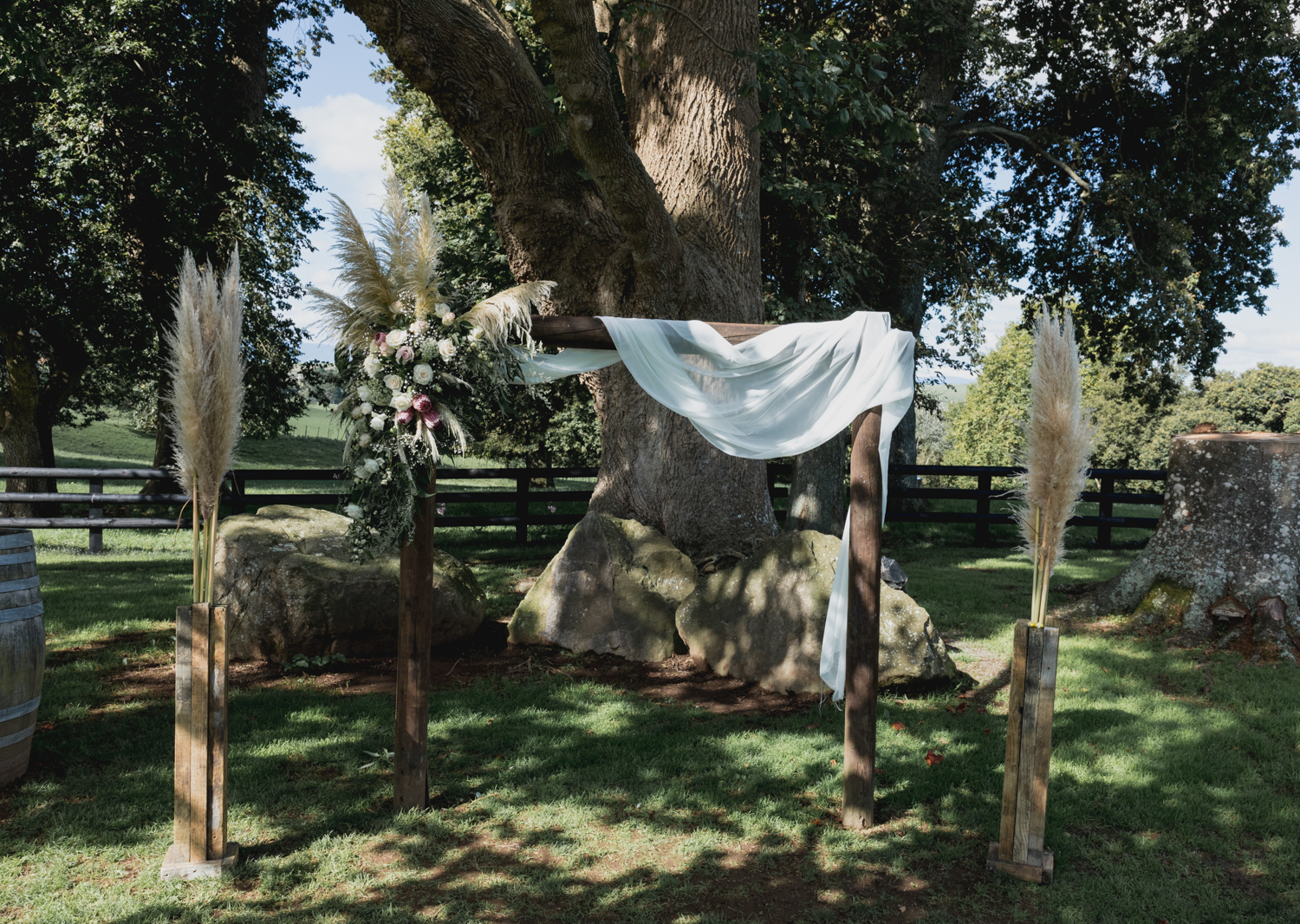 rural new zealand wedding