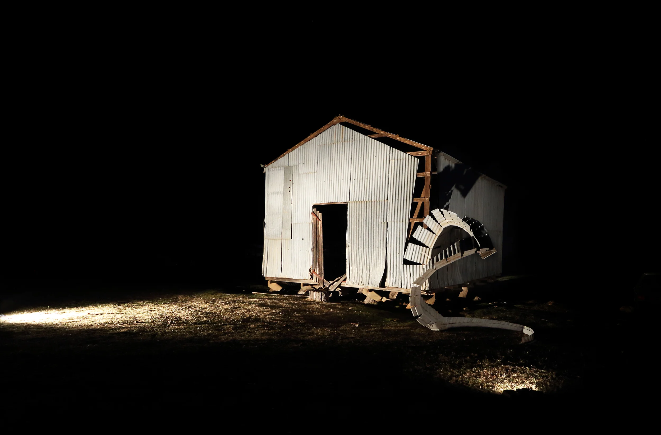 Fall to land - Shed cut - Wright Farm - 2014