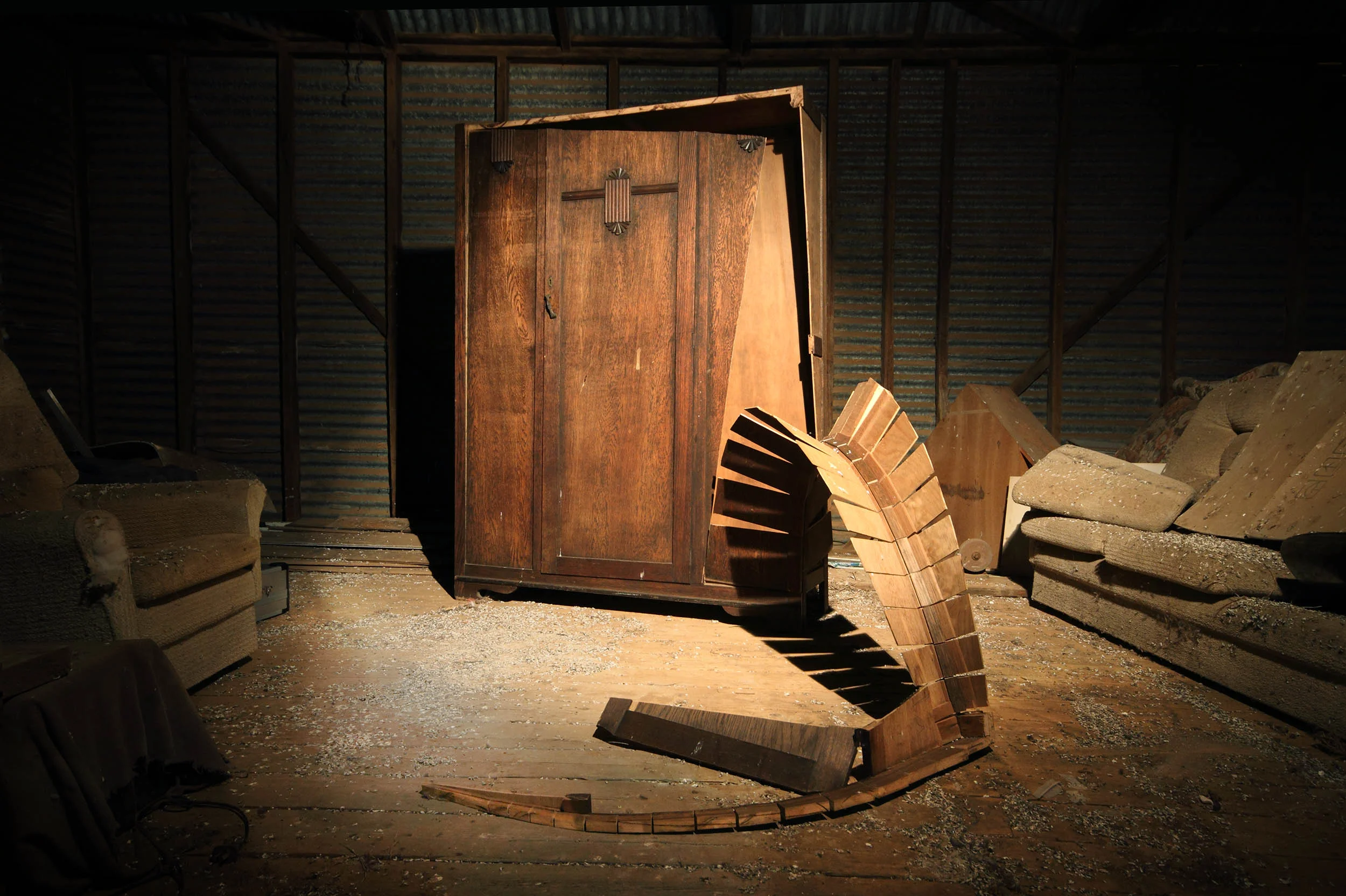 Reaching out - Reconfigured Wardrobe - Charlton Men's Shed - 201