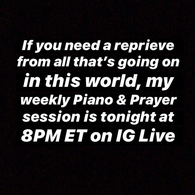 Make sure you&rsquo;re tapping into source to fight however you are called to fight. This is my offering this evening. IG Live.
