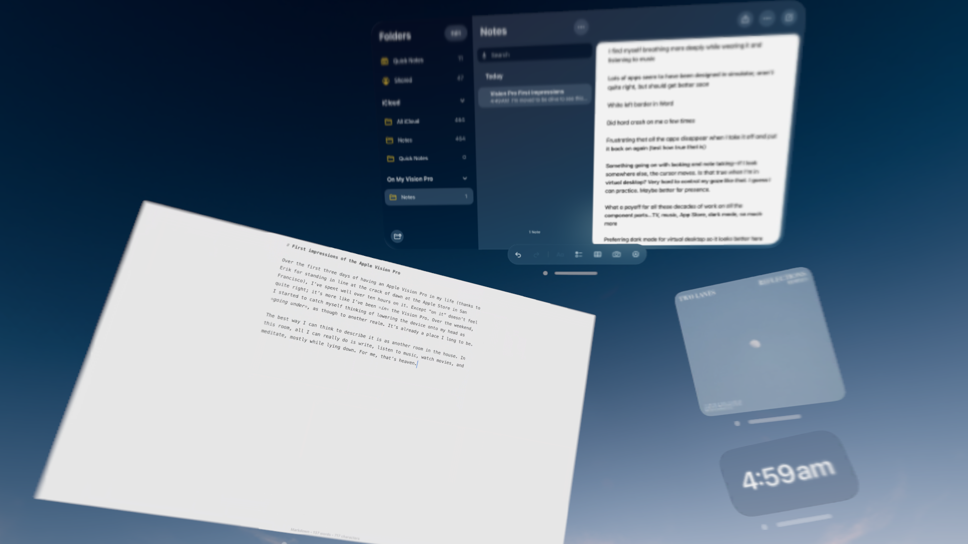 First impressions of the Vision Pro