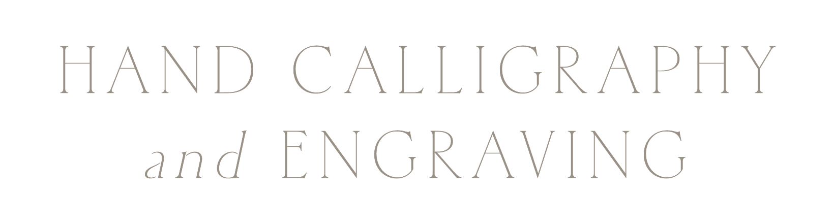 Live Event Artist Calligraphy & Engraving NYC