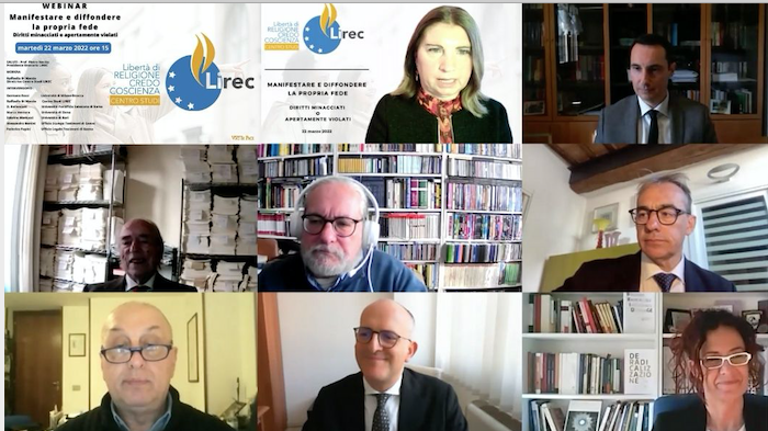 Webinar LIREC: Libertà di manifestare e diffondere la propria fede. Diritti minacciati o apertamente violati