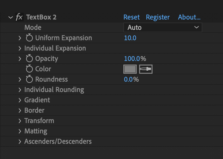 Compact UI
