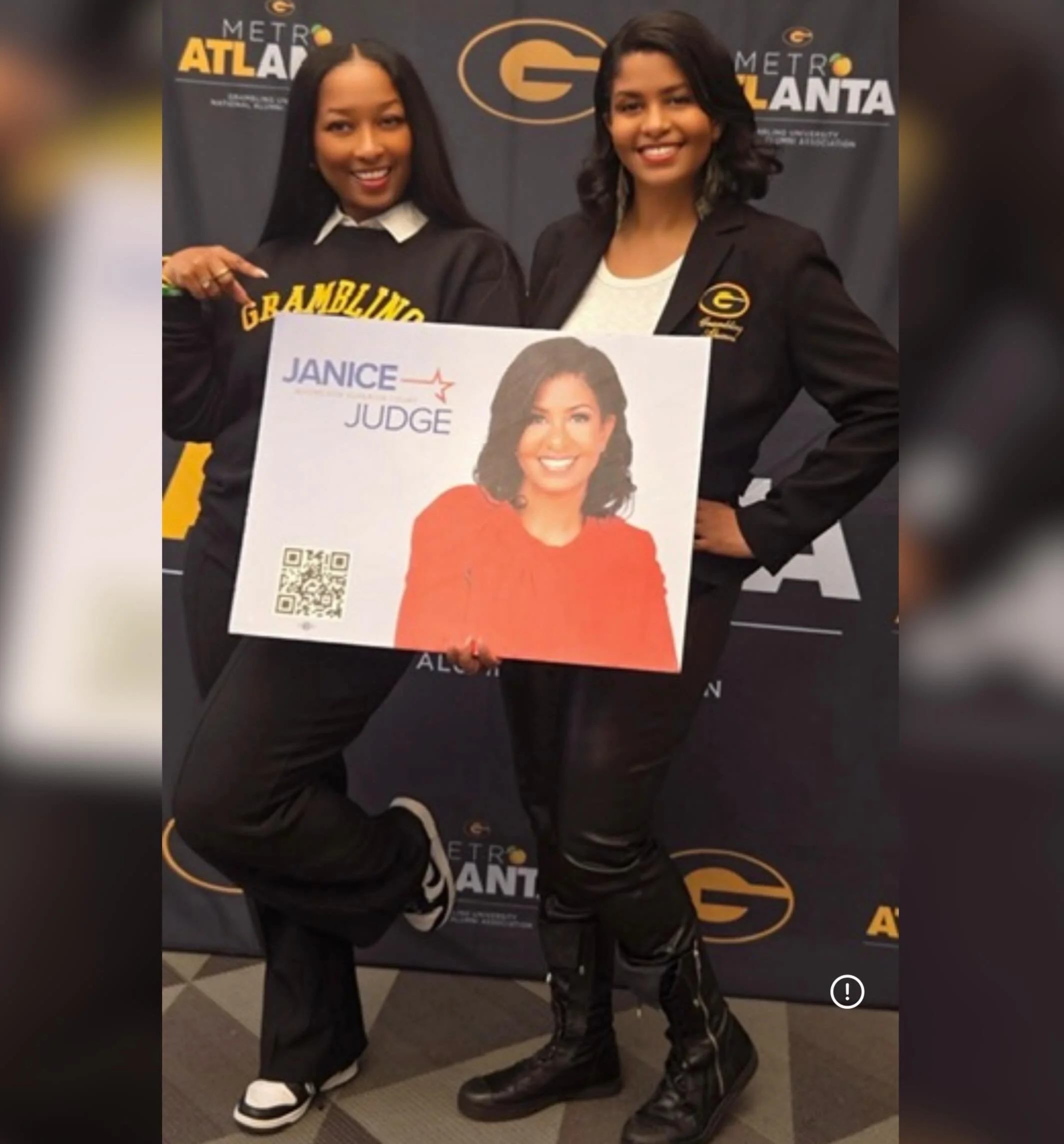 Introducing the HONORABLE Judge-Elect @janicemoore4judge !! ⚖️🙌🏽

WE DID IT!!! 🥹

There is something special about seeing someone you grew up with achieve a major goal.

One thing for sure: Grambling, Louisiana (the town) raised us not to be scare
