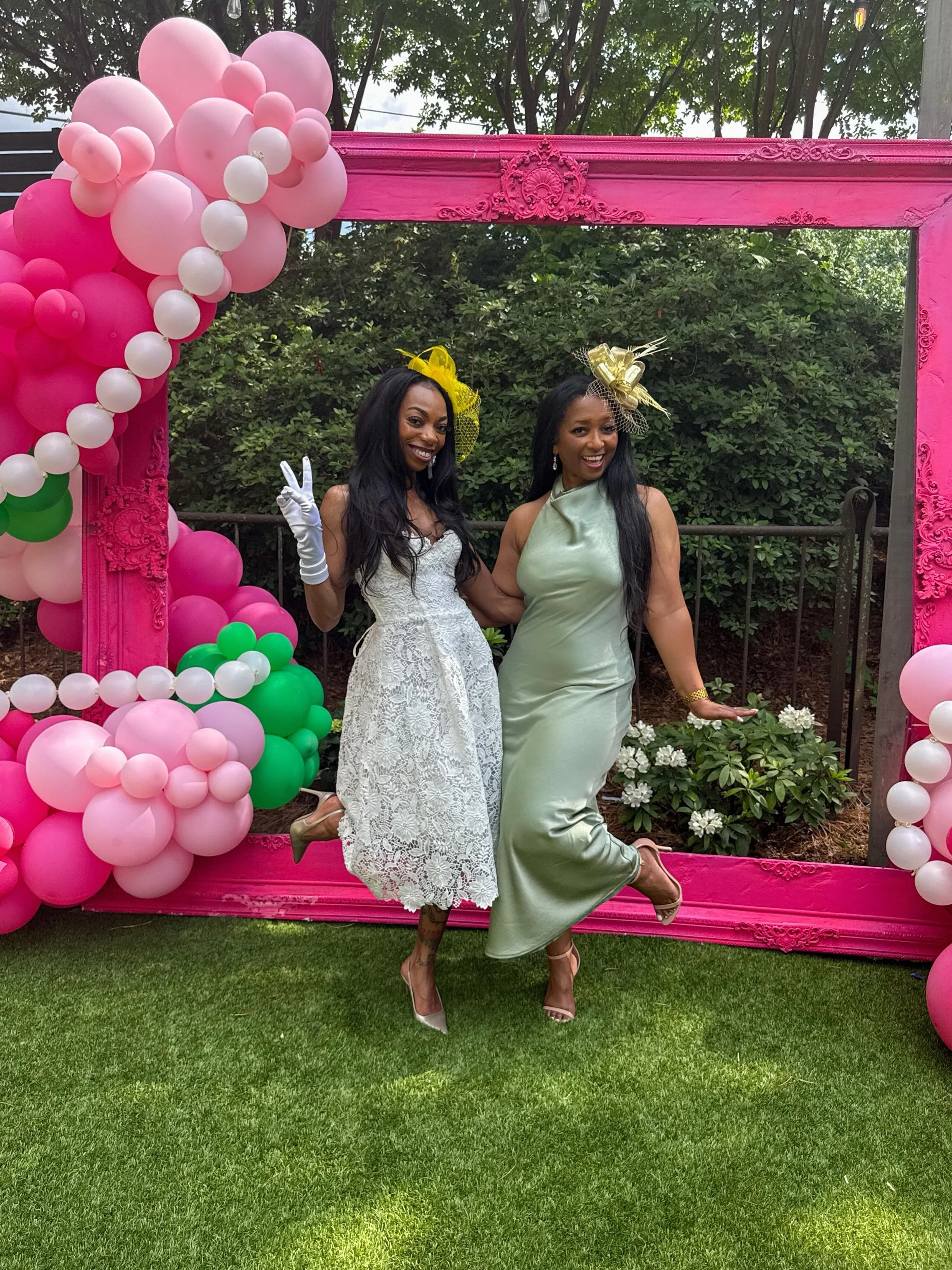Beautiful day at our signature event, the Mother-Daughter Brunch. Hosted by @pearlsofpurposefoundation @aka_nlo. The event awards scholarships to Atlanta high school seniors. This year scholarships totaled $70K, ranging from $3K-$9K per student. 

Me
