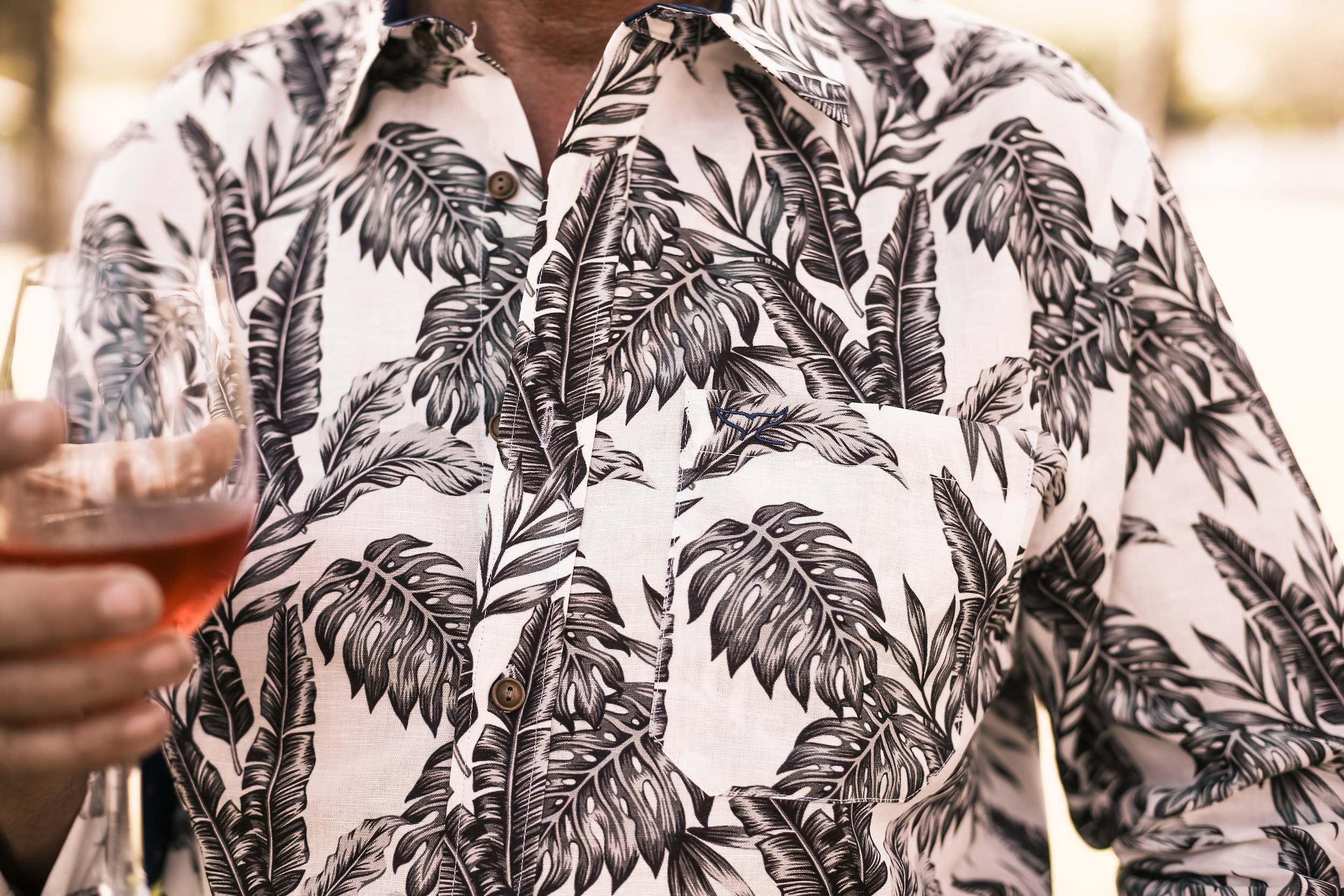 Monochrome linen shirt