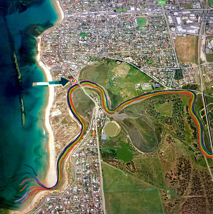 Laura Wills' artworks using City of Onkaparinga's mapping
