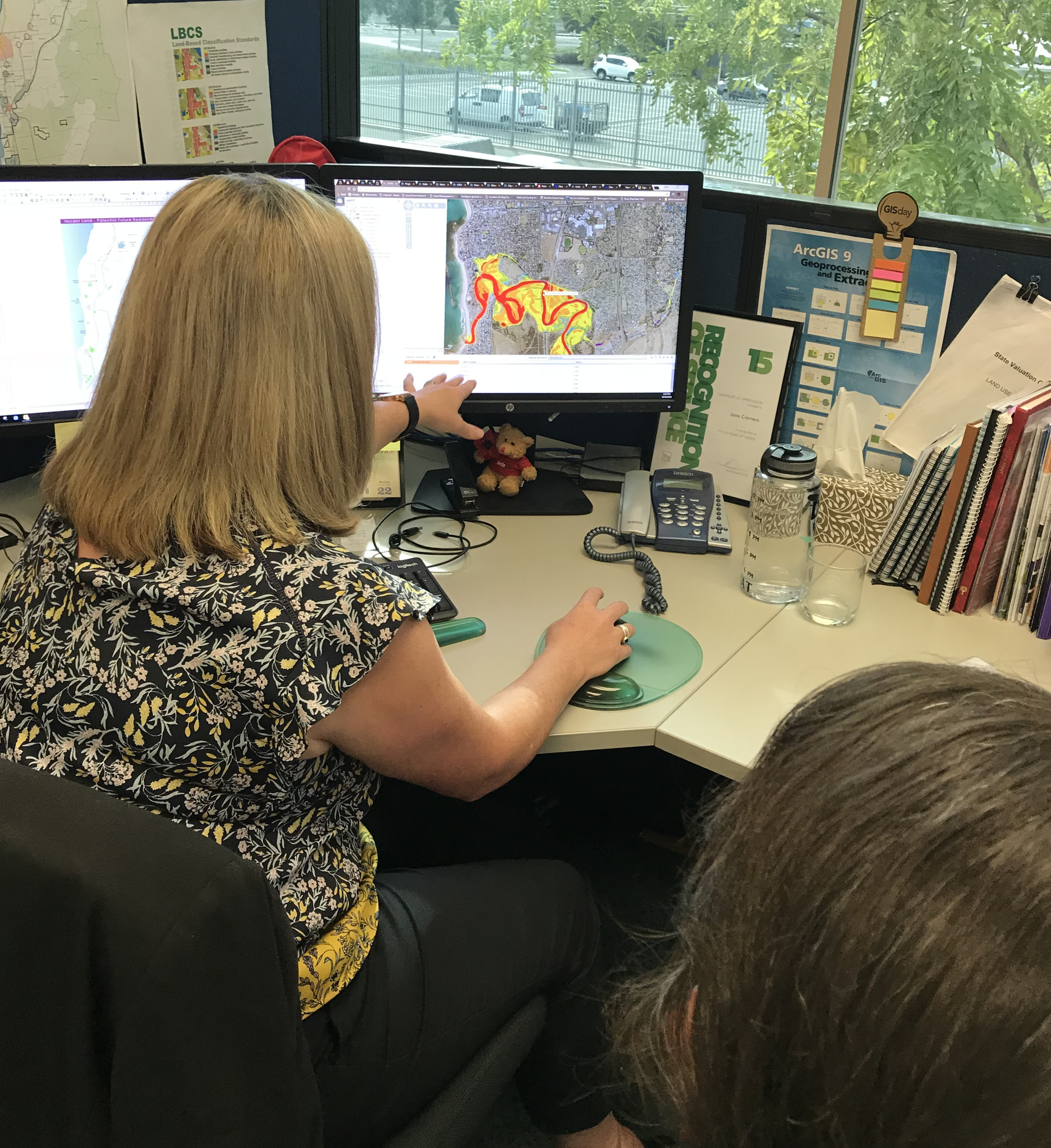 Laura Wills gaining access to City of Onkaparinga's mapping and GIS expertise