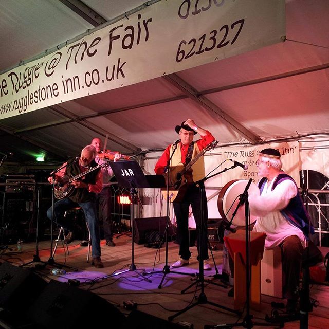 JAR at the Fair last year- looking forward to seeing them again on 12th Sept...! #folkatthefair #widecombefair #devon