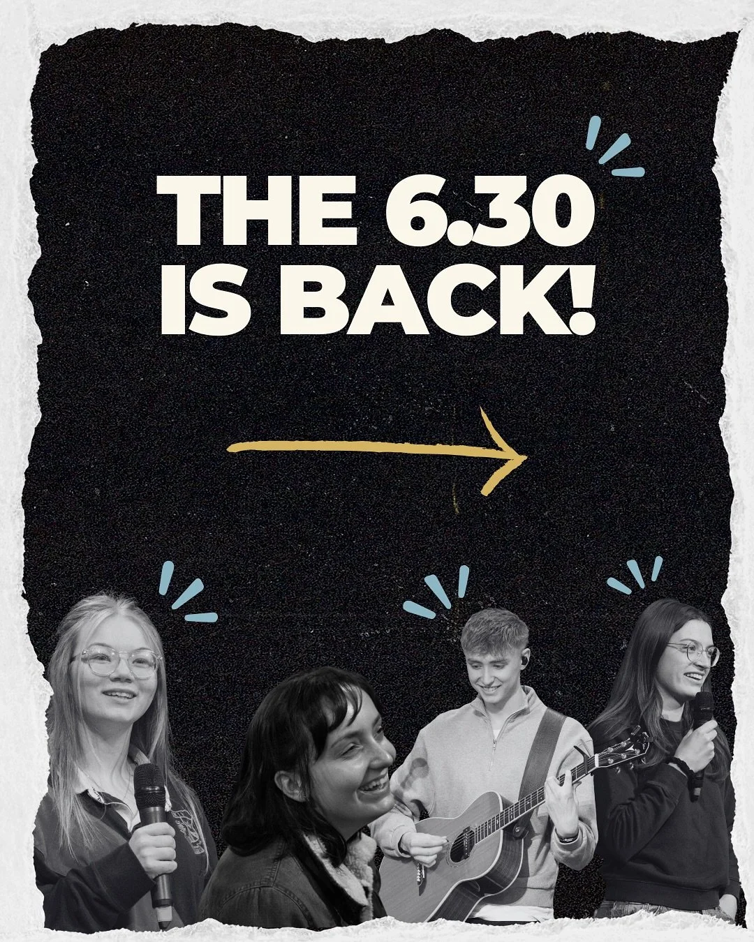 The 6.30 service is back! Swipe 👉 to see all the fun we&rsquo;ve got happening after the service!