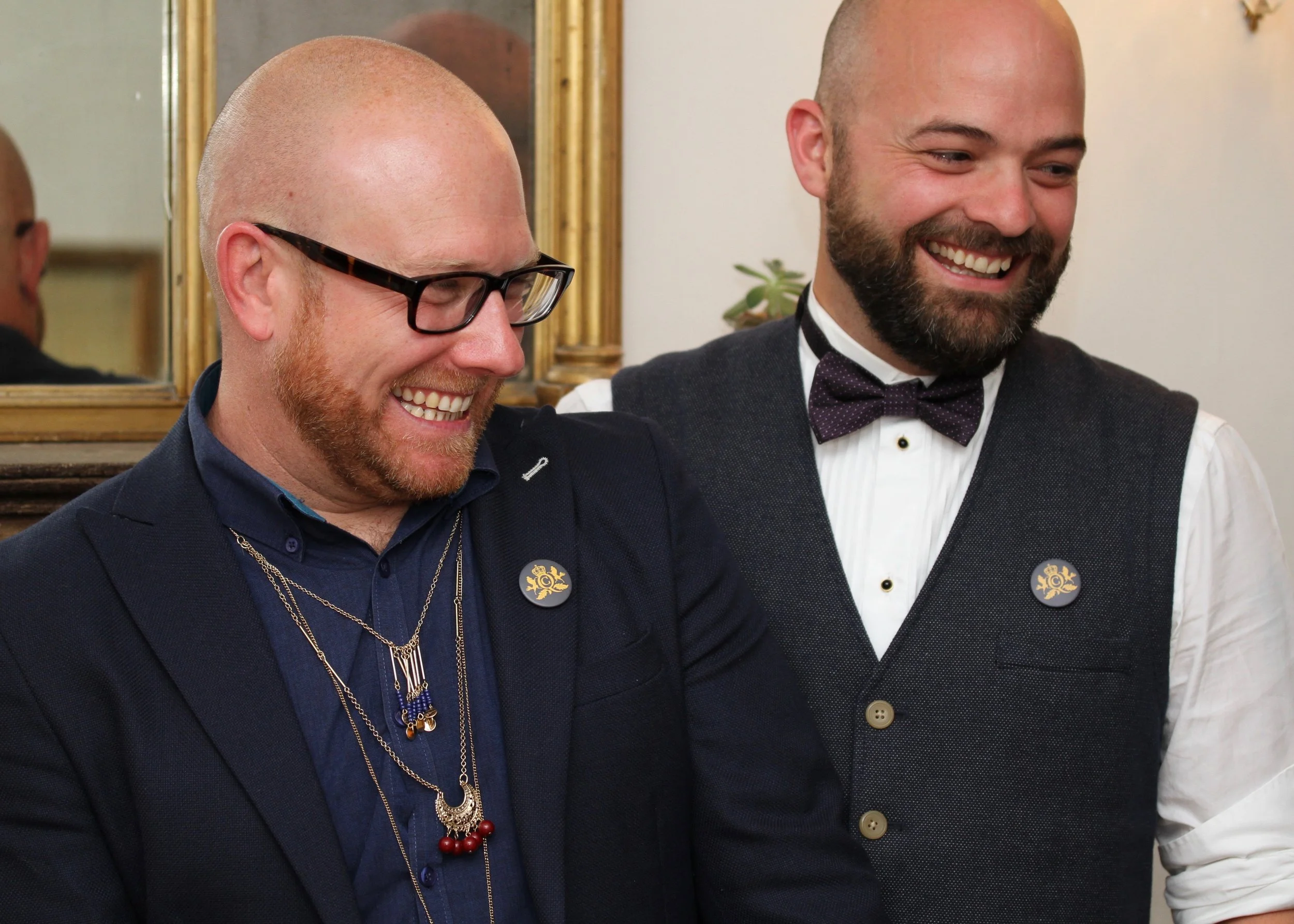 Q&C // Michael Newby (Left) Michael Wilson - Resident foodie at Q&C (Right) 