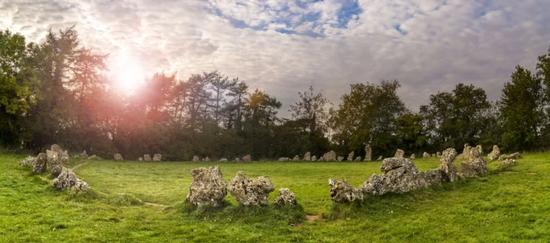Sunrise at The Rollright Stones