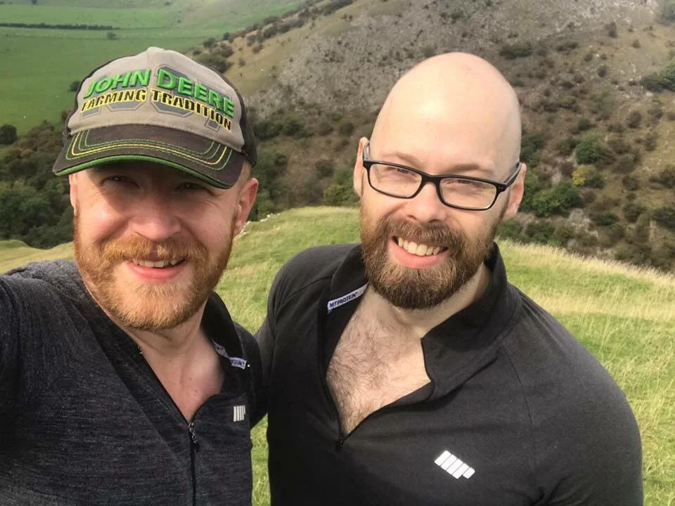 Q&C // (Left) Johnnie Charles Hall, (Right) Ian Edwards, Thorpe Cloud, Dovedale