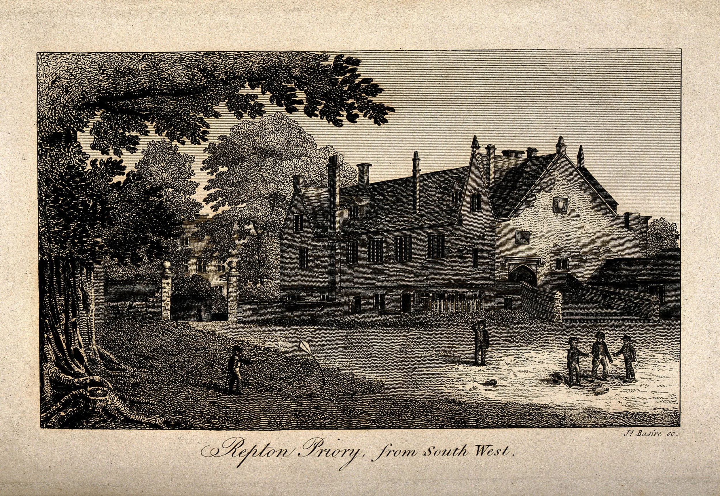 Repton Priory, from South West