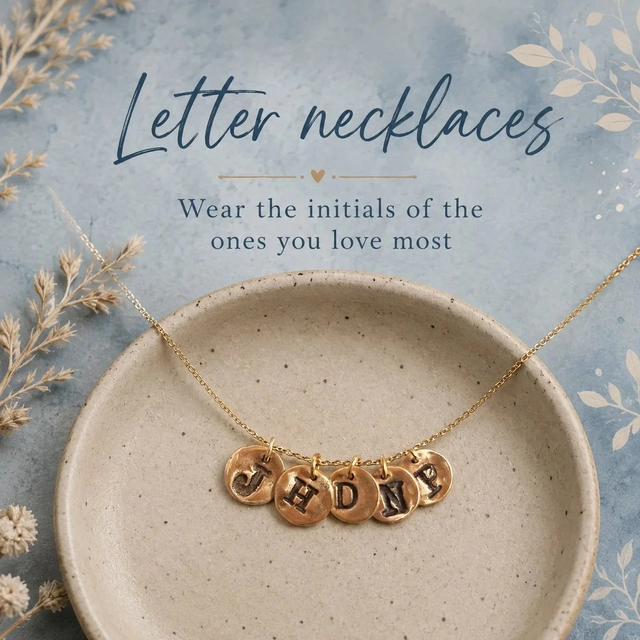 Letter necklace
