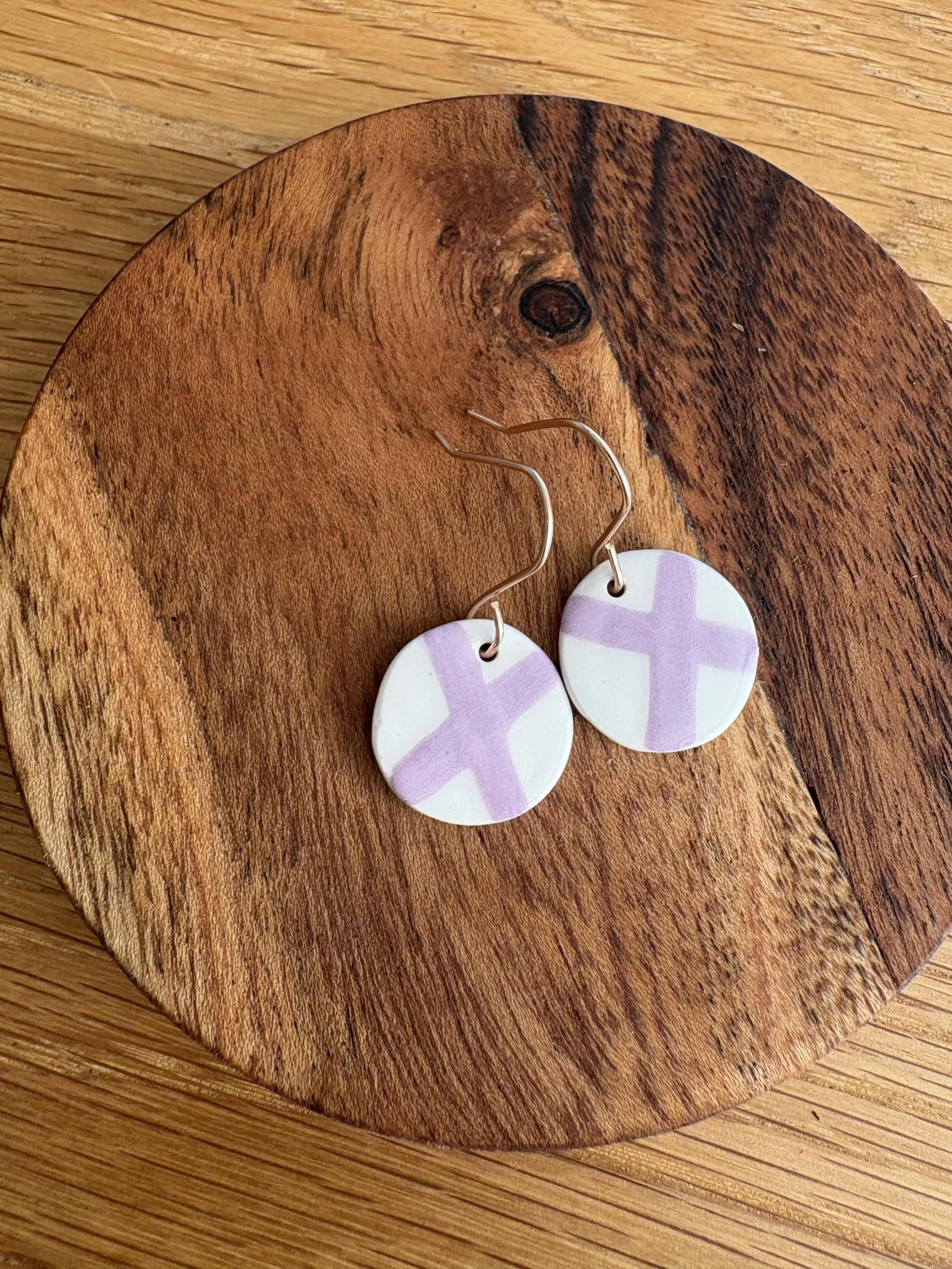 Large circle - cross dangly's