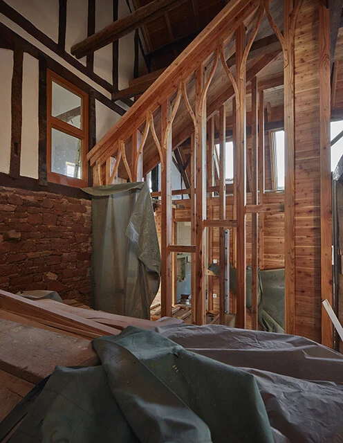 Treppenhaus in der Scheune des Haus Eifel
