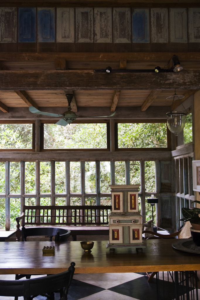 Interior of Bawa's Lunuganga residence, Bentota