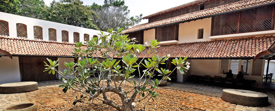 Ena de Silva's house, originally built in Colombo 1963, moved and re-built piece by piece at Lunuganga (finished in 2015)