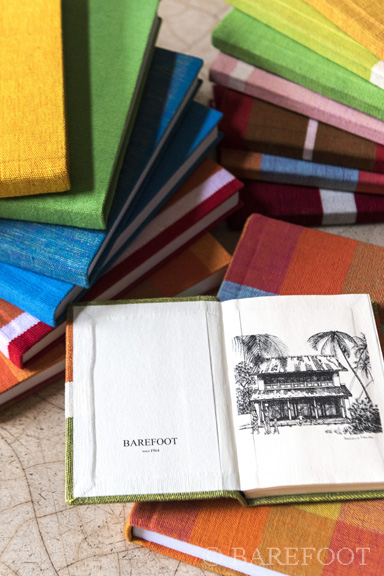 Barefoot handloom fabric journals