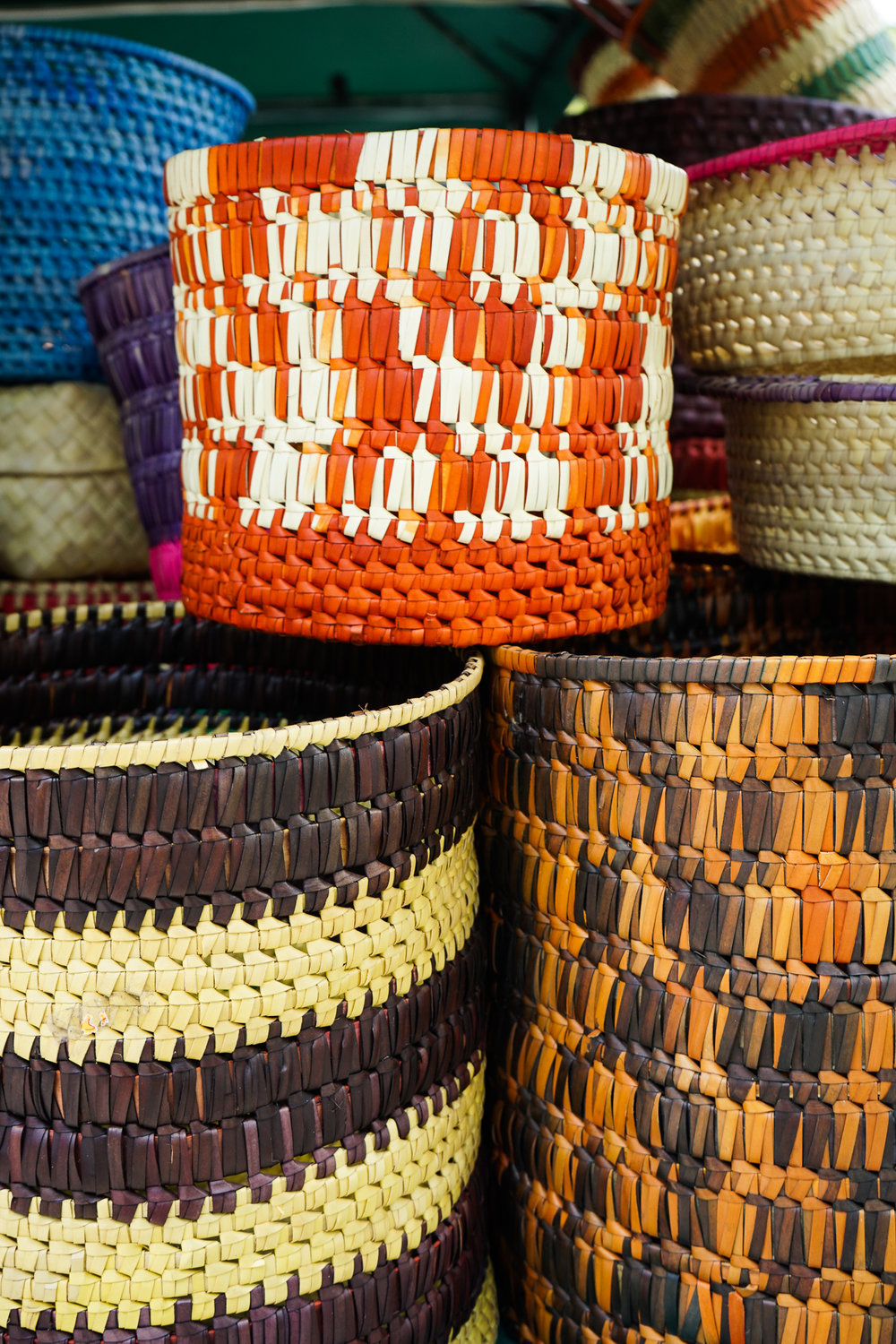  Sri Lankan homewares - palmyrah weaved baskets from Mannar by Natura available at Good Market in the Viharamahadevi Park South East shopping district 