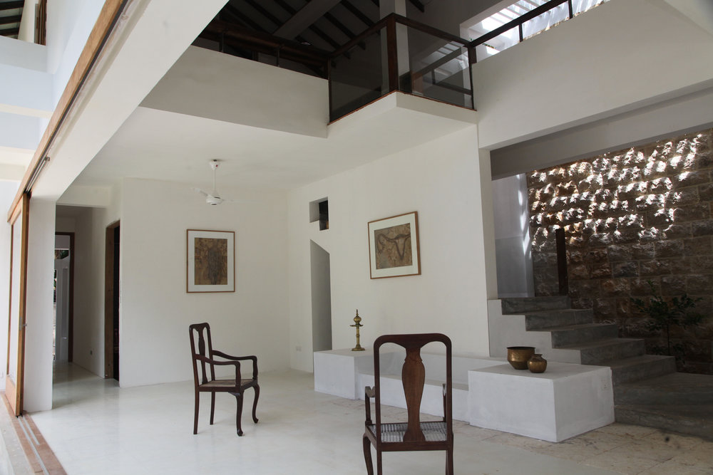 The Jaffna house - open plan living