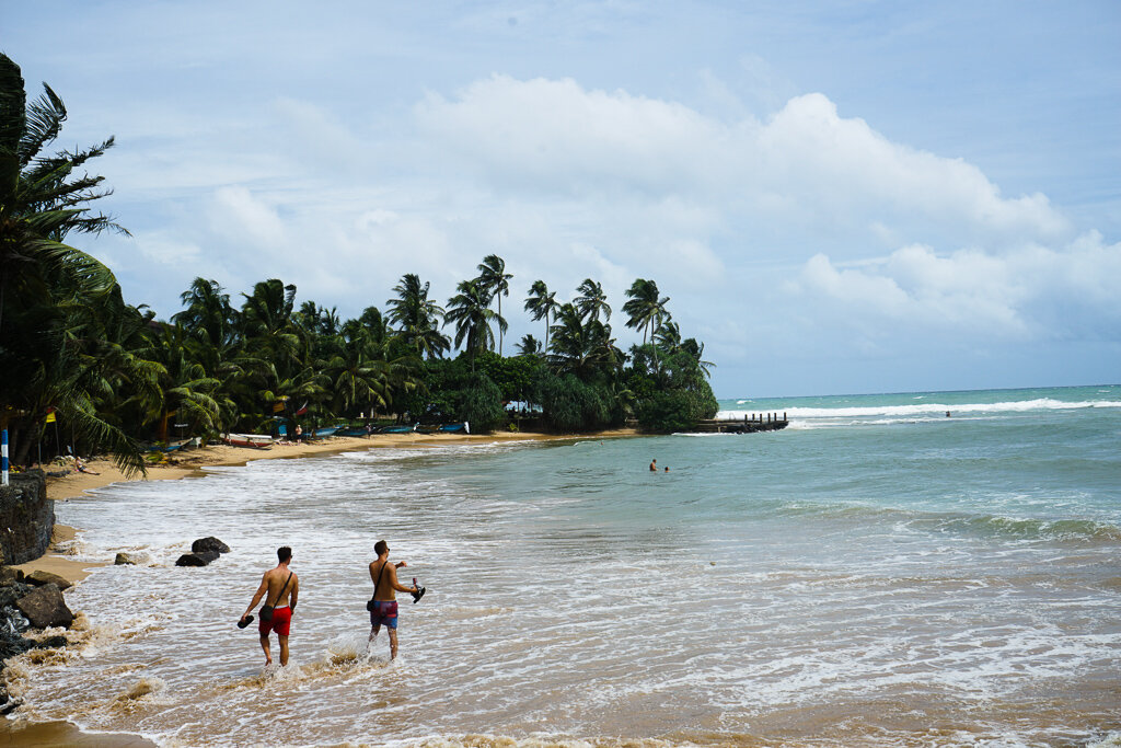 Beaches in the south coast of Sri Lanka