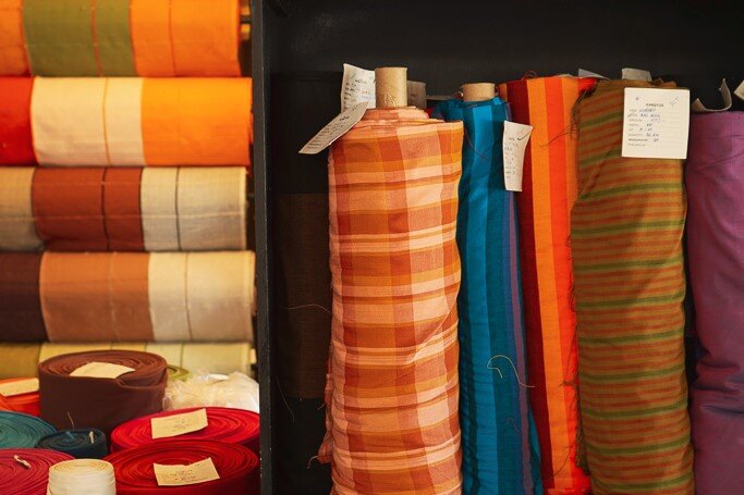 Handloom fabrics at Kandygs