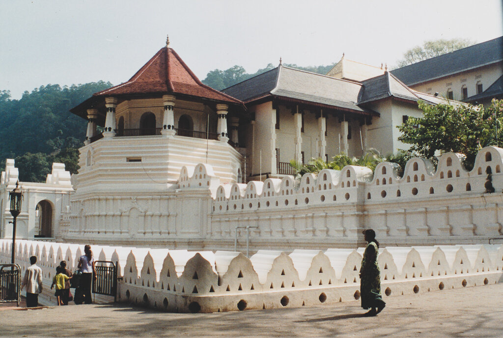 Temple of the Tooth in Kandy, Sri Lanka