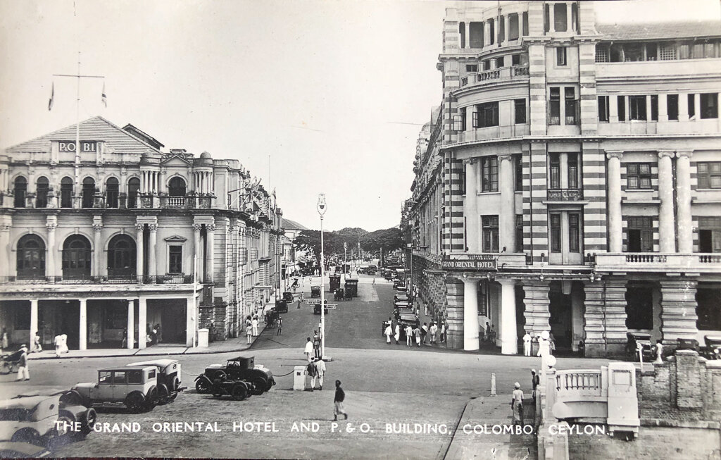 Vintage postcard of Colombo, Sri Lanka