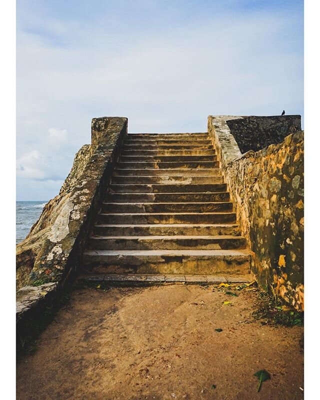 Experience the serenity of these stairs on the Galle Fort ramparts in an early morning walk during the silence of everyone else&rsquo;s sleep. #srilankabyish